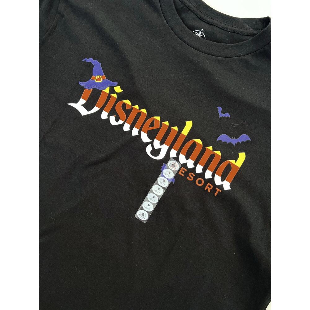 Disneyland Resort Candy Corn Halloween Adult Black Tee - Size 2XL - NWT